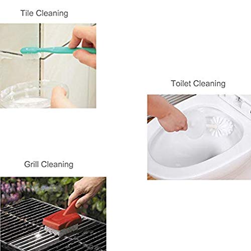 Pumice Cleaning Stone with Handle Toilet Bowl Cleaner Hard Water Ring Remover for Bath/Pool/Kitchen/Household Cleaning 4 Pack