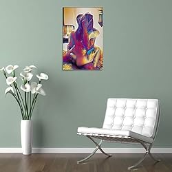 Couple Sex Erotic Abstract Art Aesthetic Poster for
