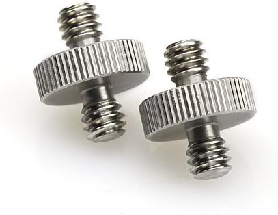 Millionaccessories® 1/4" Male to 1/4" Male Threaded Screw Adapter (2-pack)