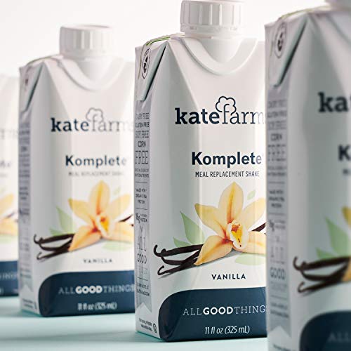 Kate Farms Komplete Vanilla Meal Replacement Shake, GlutenFree, Nut