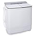 Ivation Small Compact Portable Washing Machine – Twin Tub Washer & Spin with 8 Lb. Wash Capacity & 4.4 Lb. Spin Capacity – Includes Drainage Pump & Tube – Ideal for Dorm Rooms, RV & More