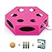 WINGPET Interactive Cat Toys - Automatic Cat Exercise Teaser Toy Puzzle Cat Toy with Worm Tail & Catnip Ball Random Rotating, Pet Kitten Toys for Entertainment Play (Auto Off Timer, Battery Included)