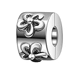 Soulbeads Authentic Sterling Silver Charm Clip Lock Stopper Beads for Charms Bracelet