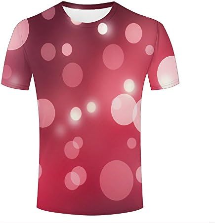 liangjinyan Men 3D Printed Graphic Tee Shirt Light Particles Fantasy Bubbles Summer Short Sleeve T-Shirt