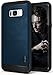 Ringke Flex S Compatible with Galaxy S8 Plus Case Classy Slim Look Flexible TPU Premium Hard PC Leather Hybrid Protection Non Slip Tactile Grip Scratch Resistant for Galaxy S8 Plus - Blue