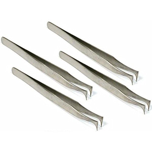 4 Wire Wrapping Tweezers Curved Tip 6 Slant S/S Tool Buy Online in