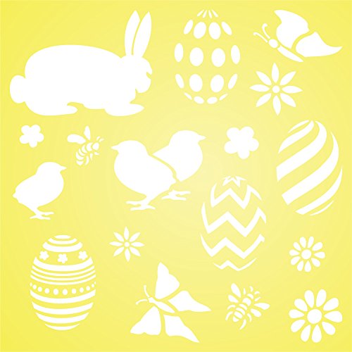 image for Stencils for Walls EASTER BUNNY Stencil - (size 7
