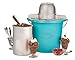 Nostalgia ICMP400BLUE 4-Quart Electric Ice Cream Maker with Easy Carry Handle