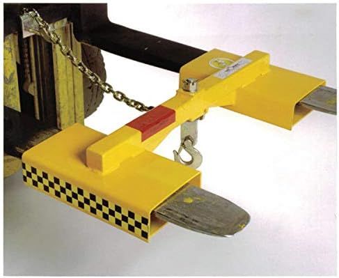 Double Fork, Single Swivel Hook Steel Forklift Lifting Hook with 3000 lb. Load Capacity