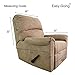 Easy-Going Recliner Stretch Sofa Slipcover Sofa Cover 4-Pieces Furniture Protector Couch Soft with Elastic Bottom, Spandex Jacquard Fabric Small Checks(Recliner,Ivory