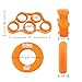 Hand & Finger Grip Strength Trainer Workout Kit [6 Pack],3 Grip Strengthening Ring,3 Finger Stretcher Resistance Bands, Forearm Grip Hand Exercise Set For Arthritis Carpal Tunnel Guitarist & Athletes