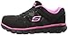 Skechers for Work Women's Synergy Sandlot Slip Resistant Work Shoe, Black/Pink, 7.5 M US