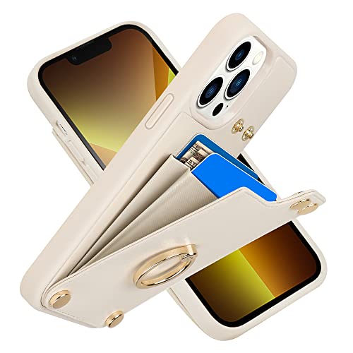 LAMEEKU Compatible with iPhone 13 Pro Wallet Case with Card Holder