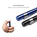 Nurse LED Penlight with Pocket Clip Medical Reusable Pen Light with Pupil Gauge Set by Paramed for Nursing Students Doctors Clinical Occasion with Batteries Free, 2 Piece, Black and Dark Blue