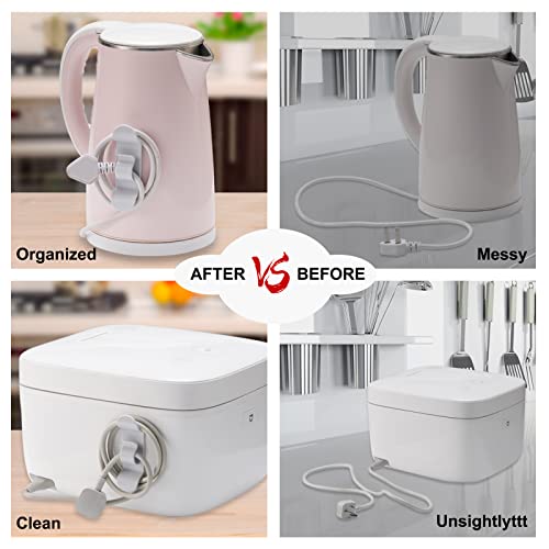 Mengudig 4 Pack Upgraded Kitchen Appliance Cord Winder,Strong Hook Type
