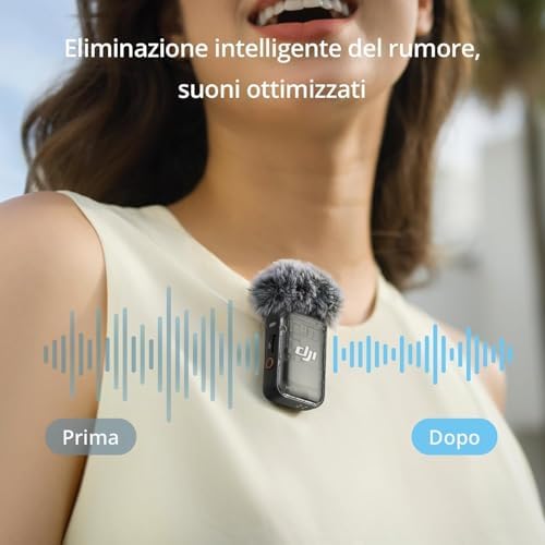Mic 2 (2 TX + 1 RX + Custodia di ricarica)
