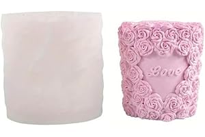 1pc Heart Rose Silicone Mold for Candle, Soap & Plaster Decor - Romantic 3D DIY Casting Mold for Wedding, Date Night & Cozy H