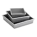 Cake Boss Professional Nonstick Bakeware 3-Piece Square Cake Pan Set, Silver