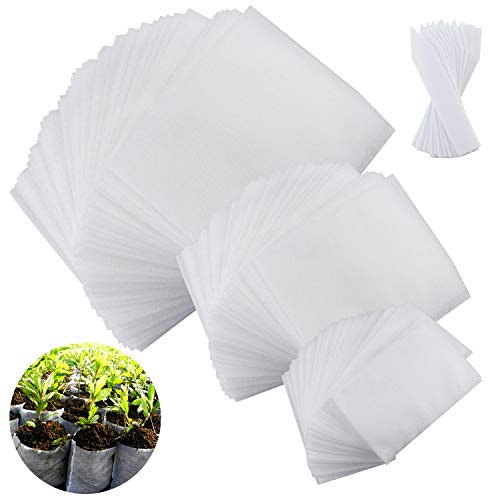 Jpsor 300pcs biodegradable non-woven nursery bags with …