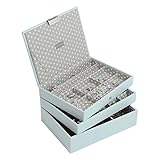 Stackers Duck Egg Blue Classic Jewelry Box - Set of 3