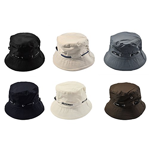 XGao Fisherman Hat, Bucket Hats for Women, Unisex Men Women Cotton Bucket Hat Double Side Fishing Boonie Bush Cap Visor Sun Fashion Outdoor Travel Wide Brim for Camping Hiking (White)