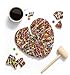 Gourmet Heart Shaped Chocolate Pizza – Unique Valentine Chocolate Gift – Chocolate Topped with Pretzels, Cookies, Chips and Chocolate Gems – 1 Pizza – by Sugar Plum Chocolatesthumb 3