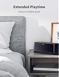 Anker SoundCore Pro + Altavoz Bluetooth de 25 W con graves mejorados y sonido de alta definición, 18 horas de tiempo de reproducción, resistente al agua, tecnología de bassup, diseño portátil, altavoz para casa o patio