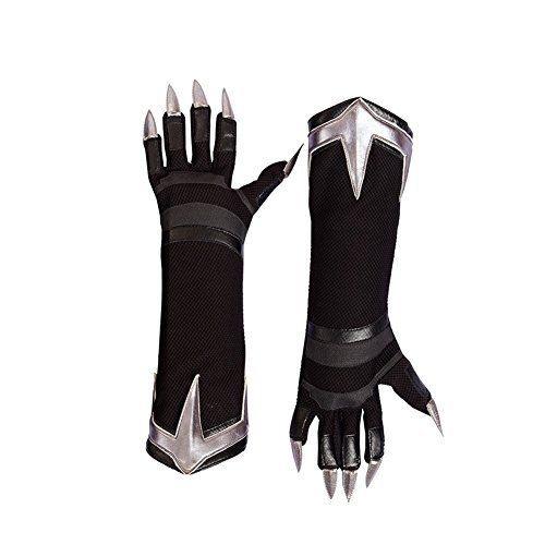 Black Panther Glove with Claws Claw Gauntlet Halloween Cosplay Costume Props
