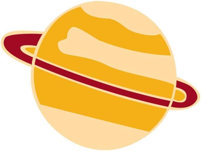 andy coolCreative Cute Planet Pins Brooch Jewelry Clothes Bags Backpacks Jacket Badge Accessories, Yellow Durable and Practical