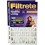 Filtrete 20x25x4 SlimFit AC Furnace Air Filter, MPR 1550 DP - 2-Pack By 3M