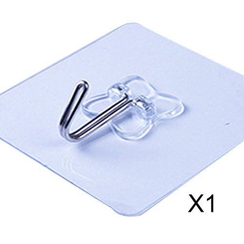 Smdoxi 1/5/10 Piece Suction Cup Hook Multi-Function Storage Wall Hanger Paste self-Adhesive Hook Non-Slip Reusable Transparent Seamless Wall Hook - Thumbnail 2