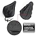 Emoly Bike Seat Cover, Extra Soft Gel Bicycle Seat, Bike Saddle Cushion with Water&Dust Resistant Cover for Indoor and Outdoor Cycling (Black)thumb 2