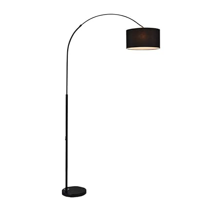 Black Led Floor Lamp Modern Curved Floor Desk Lights Nordic