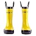 Lone Cone Rain Boots with Easy-On Handles in Solid Colors for Boys and Girls, Play-Proof Flexible Rubber, Durable Non-Slip Treads, Kid-Friendly for Hours of Joy - Classic Yellow, 7 Toddler