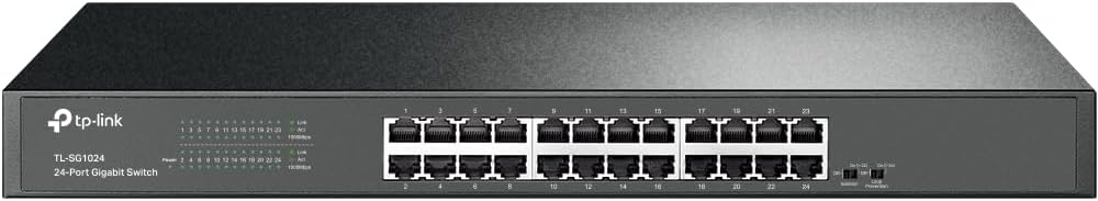 TP-Link TL-SG1024 24-Port Gigabit Ethernet Network Switch 19-Inch Rackmount
