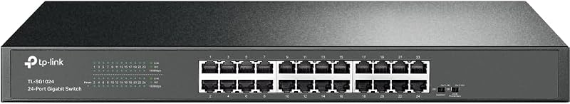TP-Link TL-SG1024 24-Port Gigabit Ethernet Network Switch 19-Inch Rackmount