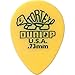 Dunlop 423R.73 Tortex Small Tear Drop, Yellow, .73mm, 36/Bag
