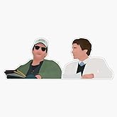 house md - house and wilson friendship Sticker Bumper Sticker Vinyl Decal 5"