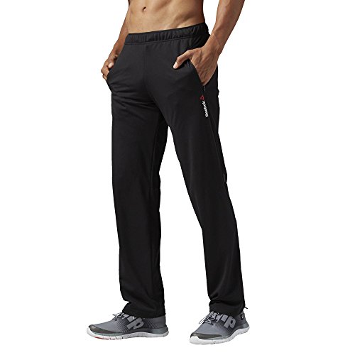 Reebok mens one series advantage lightweight knit pant, black, x-…