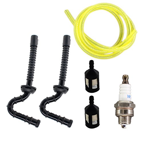 USPEEDA Fuel Line Fuel Filter for Stihl 015 015AV 015L 015R FS150 FS151 Chainsaw Spark Plug