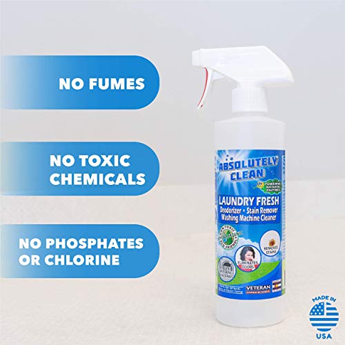 Absolutely Clean Amazing Laundry detergent liquid Stain and Odor Remover, Naturally Based Formula (USA Made) - Thumbnail 4