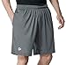 CLSL TM-MTP07-DGY_Large j-XL Tesla Men's Lightweight HyperDri Running Shorts With Pockets MTP07