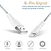 iPhone Cords [2 PACK 5FT 2 PACK 3FT] Lightning Charging Cable to Ansuda USB Charge Data lines for iPhone 7 / 7 Plus / 6s / 6s Plus / 6 / 6 Plus / 5 / 5s / 5c iPad mini /Air /Pro iPod touch (White)
