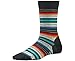 Smartwool Women's Margarita Sock, Black Multistripe size M(shoe size 7-9.5)