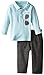 Calvin Klein Baby Boys' Light Blue Polo Top with Pants