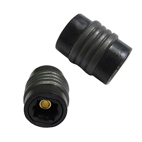 Toslink Coupler Female Jack to Jack Digital Fiber Optical Cable Combines Two Optical Audio Cables Adapter Female to Female Toslink F to Toslink F Double Female Toslink Coupler with Gold Plated Contacts