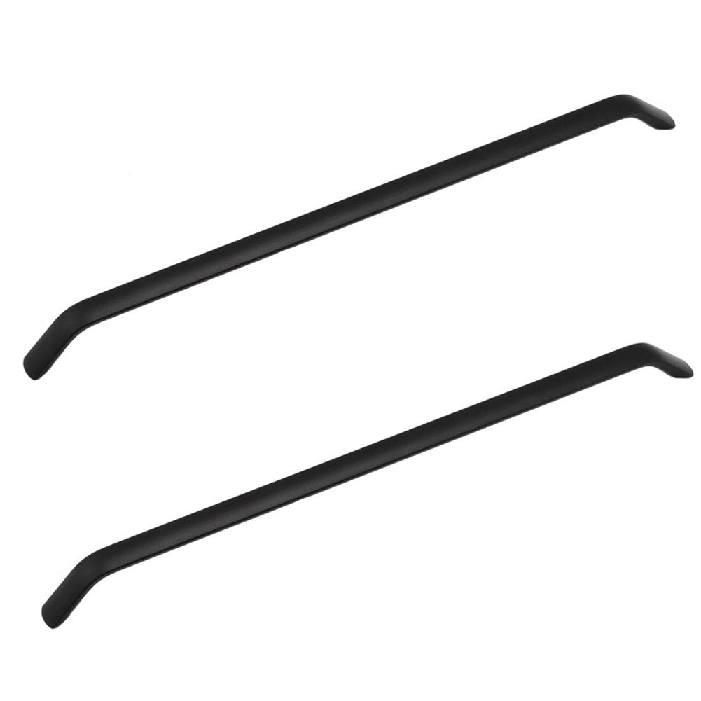ANSIEDIO 2pcs Black Cupboard Handles Drawer Handles Kitchen Cabinet Door Handles Aluminum Alloy Bow Pull Handle (Hole Spacing 320 mm)