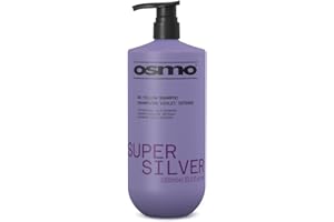 Osmo Super Silver Shampoo | Violet Pigment | No Yellow or Brass | Purple Toning for Ashy Results | Vegan. 1000ml