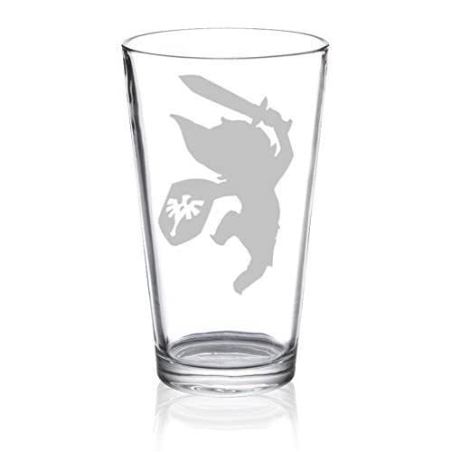 The Legend of Zelda Young Link Etched Pint Glass