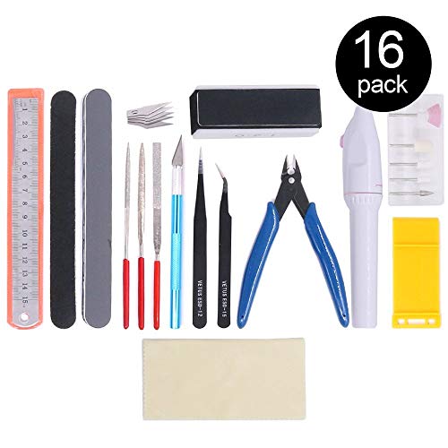 Rustark 16Pcs Gundam Model Tools Set Modeler Building Kit For Car Model Assemble Building